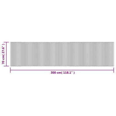 vidaXL Covor dreptunghiular, natural deschis, 70x300 cm, bambus