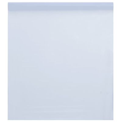 vidaXL Folie fereastră, 3 buc., statică/mată, alb transparentă, PVC