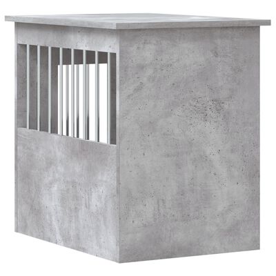 vidaXL Ladă pentru câini, gri beton, 45x62x59 cm, lemn prelucrat