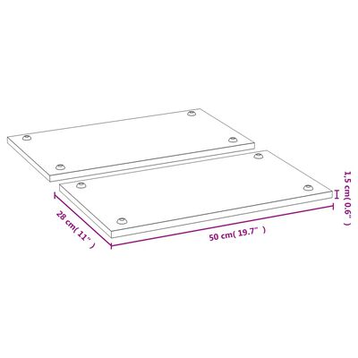 vidaXL Protecții pentru aragaz, 2 buc., 50x28x1,5 cm, bambus