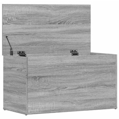 vidaXL Cufăr de depozitare, gri sonoma, 84x42x46 cm, lemn compozit