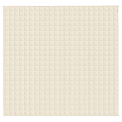 vidaXL Pătură grea, crem deschis, 220x240 cm, 15 kg, material textil