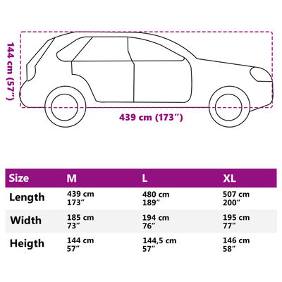 vidaXL Husă auto pentru SUV, curele cu cataramă, complet, argintiu M