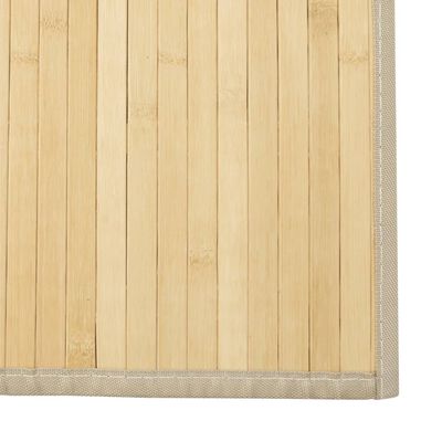 vidaXL Covor dreptunghiular, natural deschis, 100x400 cm, bambus