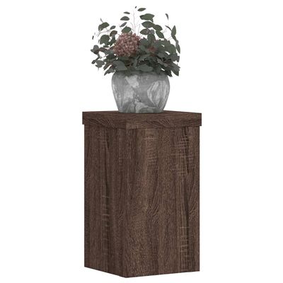 vidaXL Suporturi de plante 2 buc. stejar maro 10x10x18cm lemn compozit