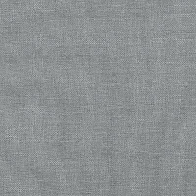 vidaXL Pat box spring cu saltea, gri deschis, 120x190 cm, textil