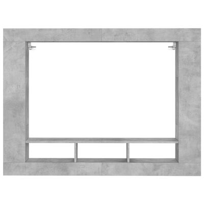 vidaXL Comodă TV, gri beton, 152x22x113 cm, lemn prelucrat