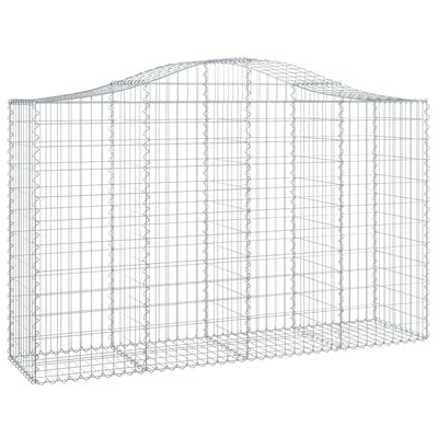 vidaXL Coșuri gabion arcuite 18 buc, 200x50x120/140 cm,fier galvanizat