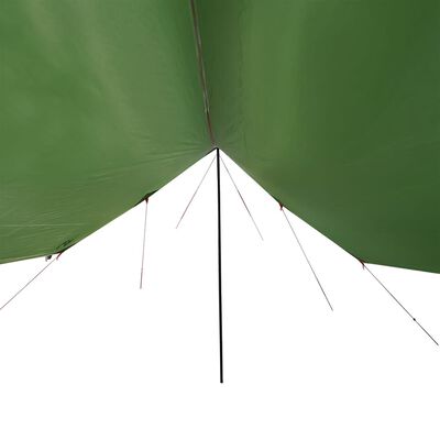 vidaXL Prelată de camping, verde, 460x305x210 cm, impermeabilă