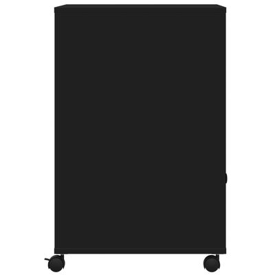 vidaXL Suport pentru imprimantă cu roți, negru, 60x48x74 cm