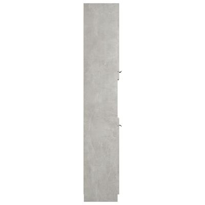 vidaXL Dulap de baie, gri beton, 32x34x188,5 cm, lemn compozit