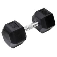 Orange Gym Ganteră hexagonală, negru, 18 kg