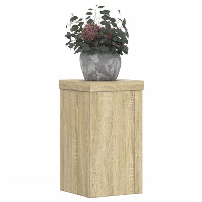 vidaXL Suporturi de plante 2 buc. sonoma 10x10x18 cm lemn prelucrat