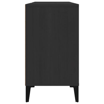 vidaXL Dulap de chiuvetă, negru, 80x33x60 cm, lemn prelucrat
