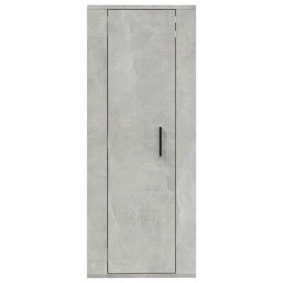 vidaXL Dulap TV montat pe perete, gri beton, 40x34,5x100 cm