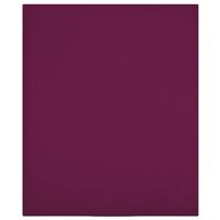 vidaXL Cearșaf de pat cu elastic, bordo, 90x200 cm, bumbac