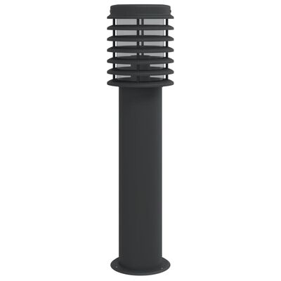 vidaXL Lampă exterioară de podea, negru, 60 cm, oțel inoxidabil