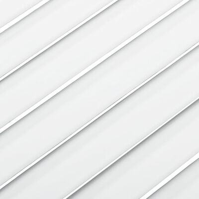 vidaXL Ușă de dulap design lambriu, alb, 39,5x39,4 cm, lemn masiv pin