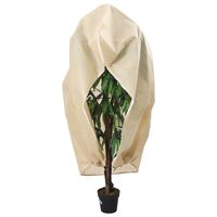 vidaXL Protecție de fleece plante cu fermoar, 2 buc, 70 g/m², 1x1,55 m