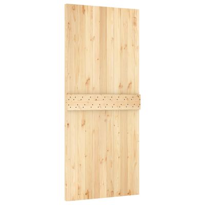 vidaXL Ușă glisantă cu set feronerie, 90x210 cm, lemn masiv de pin