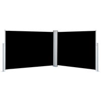 vidaXL Copertină laterală retractabilă, negru, 100 x 1000 cm