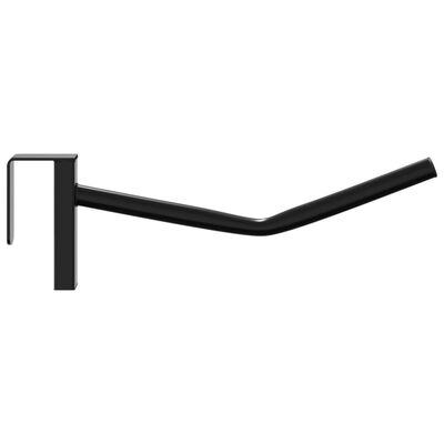 vidaXL Suport șa cu cârlig de căpăstru, negru, fier, portabil, un braț