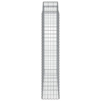 vidaXL Coșuri gabion arcuite, 14 buc 200x50x200/220cm, fier galvanizat