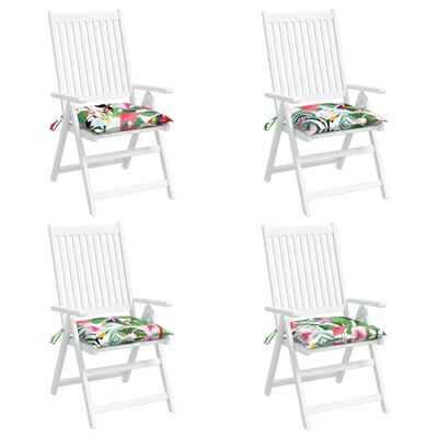 vidaXL Perne de scaun, 4 buc., multicolor, 50x50x7 cm, textil oxford