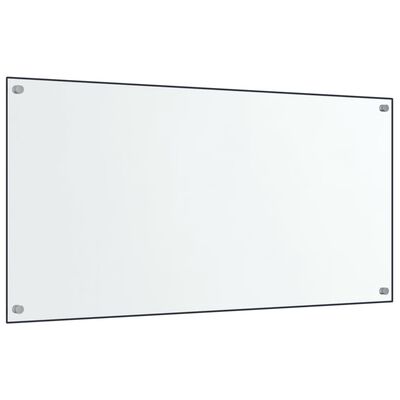 vidaXL Panou antistropi bucătărie 2 buc. transparent 80x50 cm sticlă