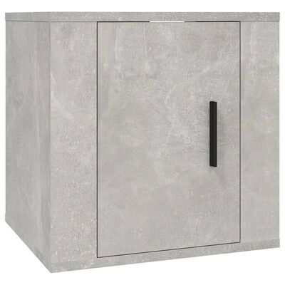 vidaXL Dulapuri TV montate pe perete, 2 buc., gri beton, 40x34,5x40 cm