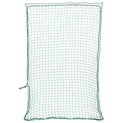 vidaXL Plasă de remorcă cu funie elastică, verde, 2,2x1,5 m, PP