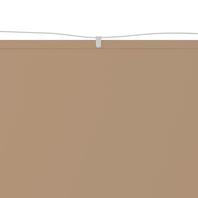 vidaXL Copertină verticală, gri taupe, 100x420 cm, țesătură oxford