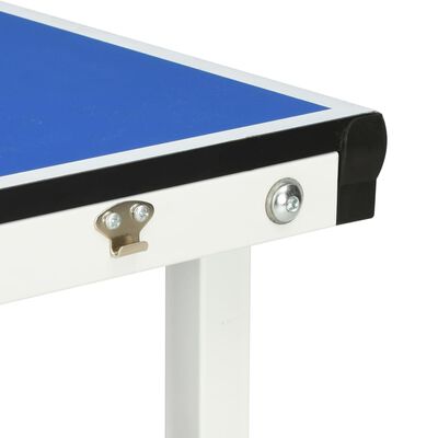 vidaXL Masă de ping pong cu fileu, albastru, 152 x 76 x 66 cm