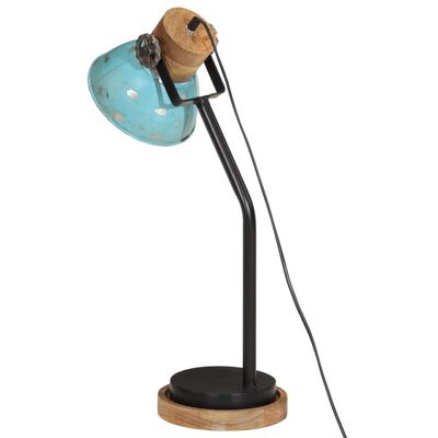 vidaXL Lampă de birou 25 W, albastru uzat, 18x18x60 cm, E27