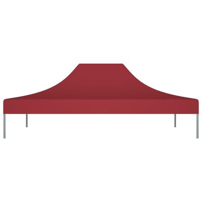 vidaXL Acoperiș pentru cort de petrecere, vișiniu, 4,5 x 3 m, 270 g/m²