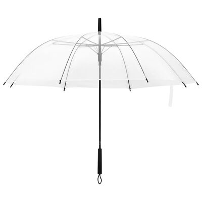 vidaXL Umbrelă, transparent, 107 cm