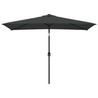 vidaXL Umbrelă de soare exterior, stâlp metal, antracit, 300 x 200 cm