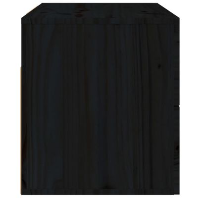 vidaXL Noptiere de perete, negru, 50x36x40 cm