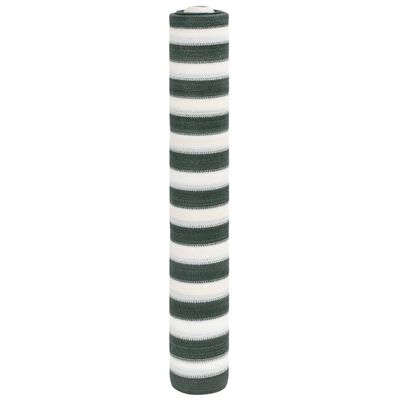 vidaXL Plasă protecție intimitate, verde/alb, 2x10 m, HDPE, 75 g/m²