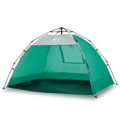 vidaXL Cort camping 2 persoane verde marin impermeabil setare rapidă