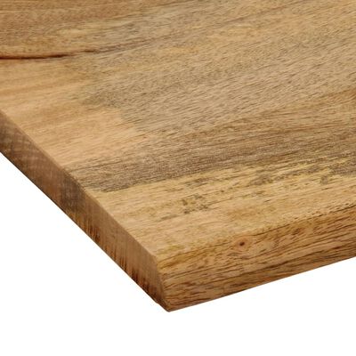 vidaXL Blat masă cu margini naturale, 90x80x2,5 cm, lemn masiv mango