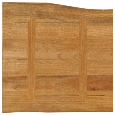 vidaXL Blat masă cu margini naturale, 40x40x2,5 cm, lemn masiv mango