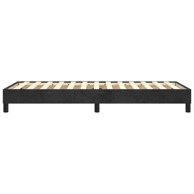 vidaXL Cadru de pat box spring, negru, 100x200 cm, catifea