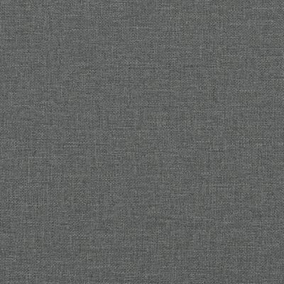 vidaXL Pat box spring cu saltea, gri închis, 100x200 cm, textil