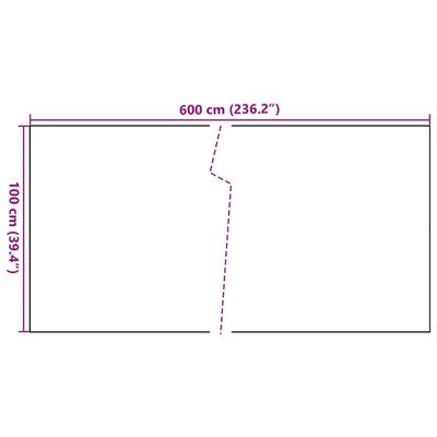 vidaXL Paravan pentru balcon, antracit, 600x100 cm, poliratan