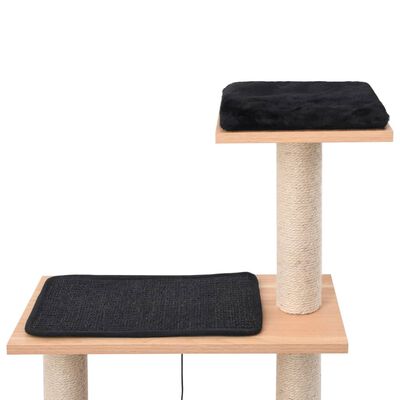 vidaXL Ansamblu pentru pisici, covoraș din funie de sisal, 123 cm