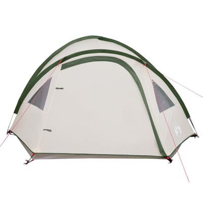 vidaXL Cort de camping cupolă pentru 4 persoane, verde, impermeabil