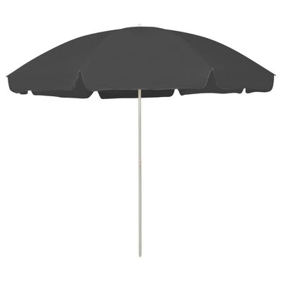 vidaXL Umbrelă de plajă, antracit, 300 cm