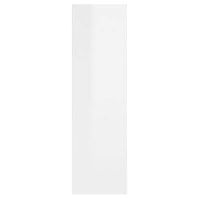 vidaXL Raft de perete, alb extralucios, 75x16x55 cm, lemn prelucrat