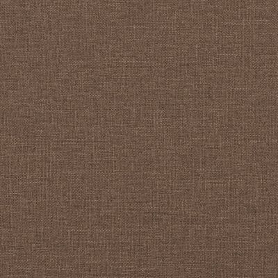 vidaXL Canapea cu 2 locuri, maro, 140 cm, material textil